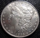 1898-P Morgan Silver Dollar - Blast White Choice BU