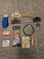 Lot Of 12 Mixed Head Accessories For Hair Womens Clips, Headbands, And Bands