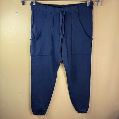 Frank & Eileen Womens Eamon Classic Joggers Dark Blue Size SM Capsule Wardrobe