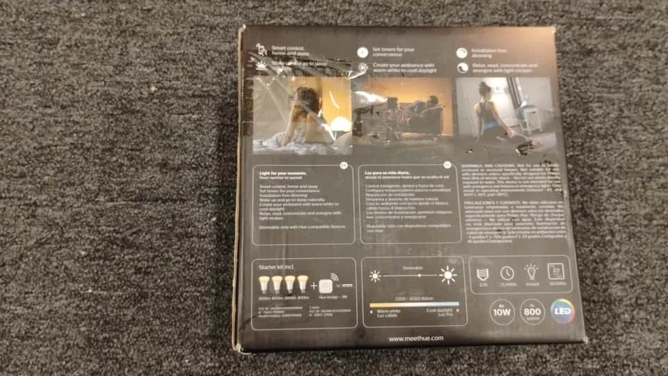 Philips - Hue White Ambiance A19 LED Starter Kit - Adjustable White - USED - E2 - Image 3 of 4