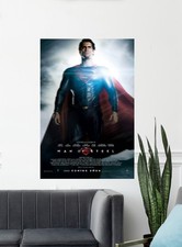 Man of Steel Movie Poster Print 12x18 24x36 Superman Decor Art Theater