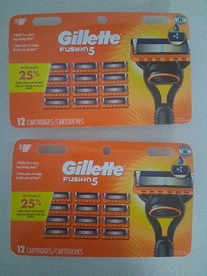 Gillette Fusion5 Razor Blades 24 Cartridges - Sealed - New