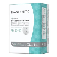 Tranquility Essential Incontinence Brief XL Breathable 2747 Heavy 8 Ct