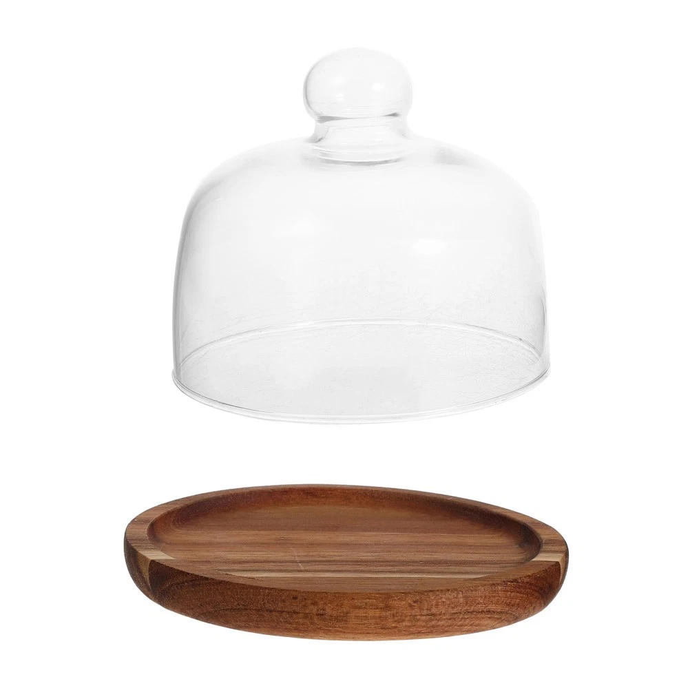 Sendez Alzata A Due Piani In Porcellana Con Tronco In Legno, 26.5 E 21.5 Cm, Elegante Porta Torte E Dolci - 4