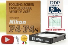  Unused Boxed Nikon Focusing Screen Type E Grid Matte For F4 F4S F4E From JAPAN
