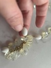 Antique Opalescent Glass Choker Necklace Unique Look — photo 6