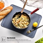 Large 14" x 11" Silicone Dish Drying Mat for Kitchen Counter, Easy clean, Qui...
