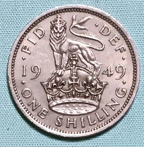 Photo of a 1949 George VI Shilling from an eBay listing that sold on Jul 22, 2026