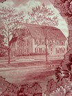 RED Wedgwood Plate SOUVENIER The Webb House Wethersfield, CT for COLONIAL DAMES — photo 5