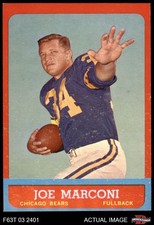 1963 Topps #66 Joe Marconi Bears West Virginia 6 - EX/MT