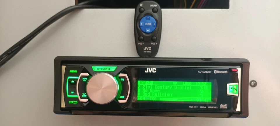 JVC KD-SD 80BT! 1-DIN-AUTORADIO! neuwertiger Zustand und komplettes Zubehör! - Bild 2 von 4