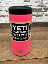 Tropical Pink YETI&reg; Slim Can Colster&reg; Rambler&reg; - Authentic - Brand New