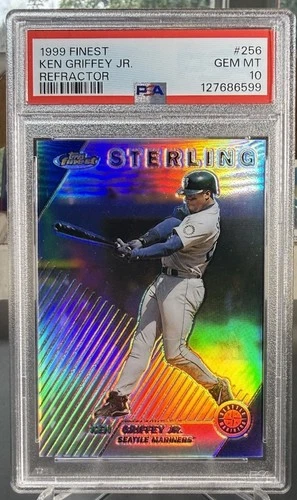 1999 Finest  #256 Ken Griffey Jr. Refractor PSA 10/POP 16/1:1800 PACKS