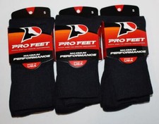 3 Pair NEW Women's Youth NAVY BLUE PRO FEET Maximum Performance Socks 5T