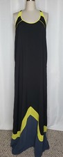 SILENCE + NOISE WOMEN'S TANK COLOR BLOCK MAXI DRESS FITS A LARGE L