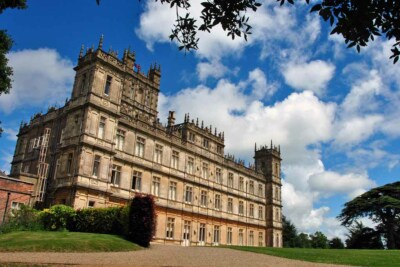 Highclere Castle Downton Abbey TV Drama Hampshire England Foto Bild
