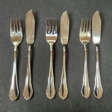 WMF Chippendale, Fischbesteck  Cromargan,  für 3 Personen, 6 Teile