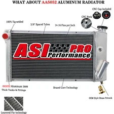 4Row Aluminum Radiator fits 1971-77 Chevy Vega 1975-76 Pontiac Astre 2.3L L4