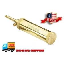 Traditions Solid Brass Black Powder Flask 30 grain spout Muzzleloading A1201 New