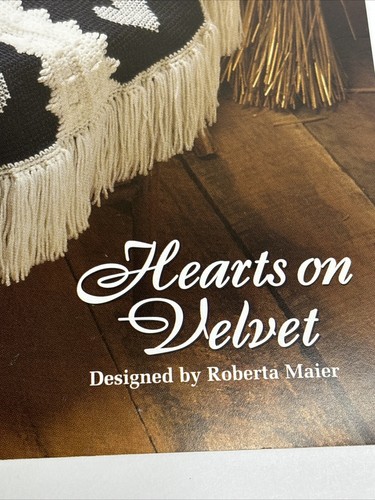 Hearts on Velvet Afghan Crochet Pattern Card Needlecraft Shop - Picture 2 of 5