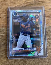 2021 Bowman Chrome Draft Sapphire Blue Atomic Refractor Ronny Mauricio /99