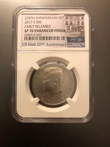 2017 S 50C Kennedy Half Dollar Enhanced NGC SP70 Early Releases