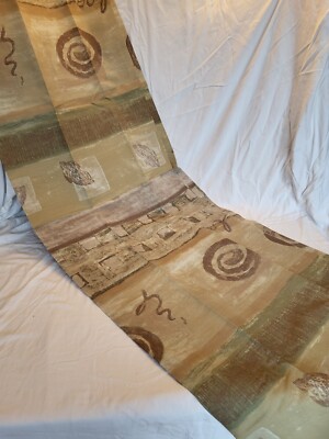 NEW 1980s Dan River Vintage Abstract Patterned Curtains, Set of 2 Panels, 41x86''