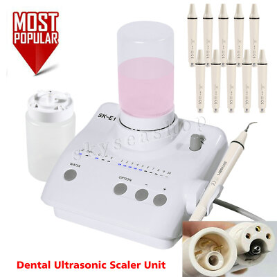 SK-E1 Dental Ultrasonic Scaler 2 Bottles fit Woodpecker EMS Tip/ Handpiece HW-3H