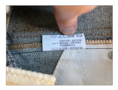 ** Vintage 80's USA Levi's Jean ** Mint Bell Denim Bottom New 501 Flare Baggy - Picture 7 of 8