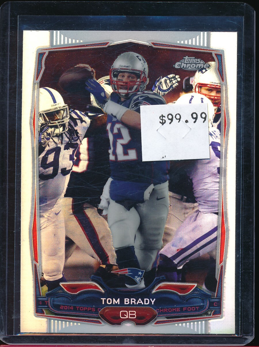TOM BRADY 2014 TOPPS CHROME REFRACTOR # 62 SP PATRIOTS!