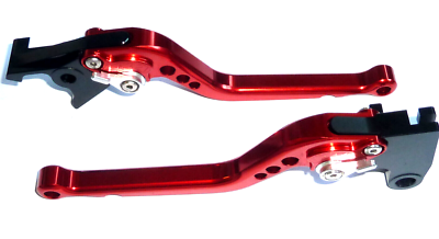 Leviers Longs CNC Rouge Pour Triumph Speed Four 600 (2005-2006) - Neufs, Kit Réglage