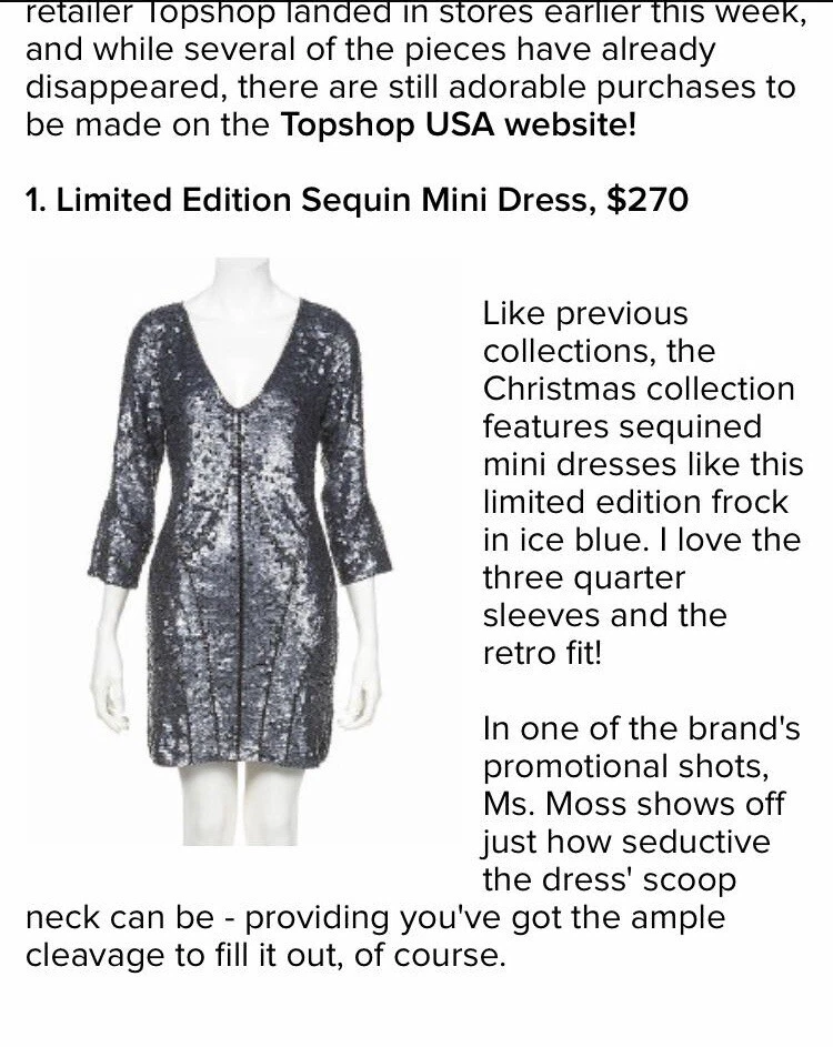 Topshop store dresses usa