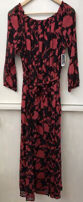 knee length dresses for ladies Entro Multicolor Floral V-Neck Cotton Maxi Dress