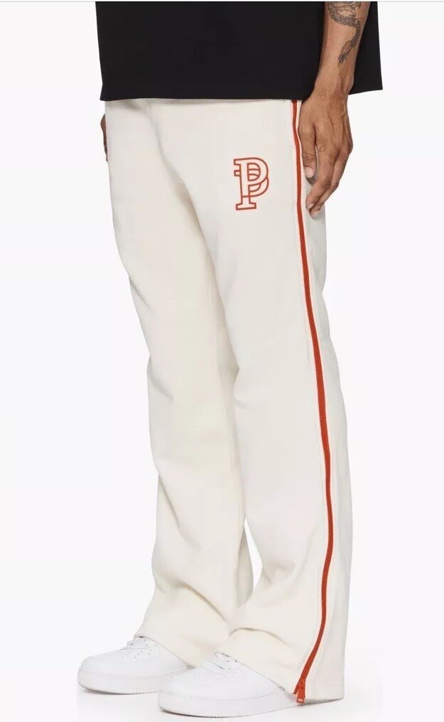 Purple Brand MWT Glyph Fleece Flared Sweatpants XXL, Off Purple Brand MWT Glyph Fleece Flared Sweatpants XXL, Off