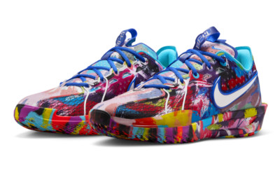[美品] Nike G.T. カット3 EP (Flight 95) Jewell Loyd's Multi-Color Paint Splattered Nike GT Cut 3 PE
