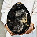 8.29LB Natural Turtle Back Stone Dragon Crystal Cave Crack Gem Healing — photo 10
