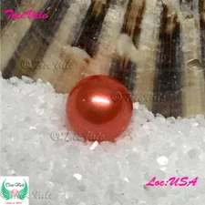 Loose Pearl - Lava Orange - 7-8mm - Single or Twins
