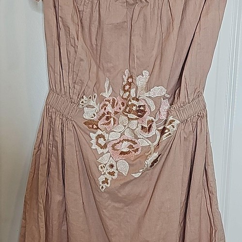 Tuchinda Freja Dusty Rose Floral Embroidered Jumpsuit - Size 14 Youth - Picture 6 of 10