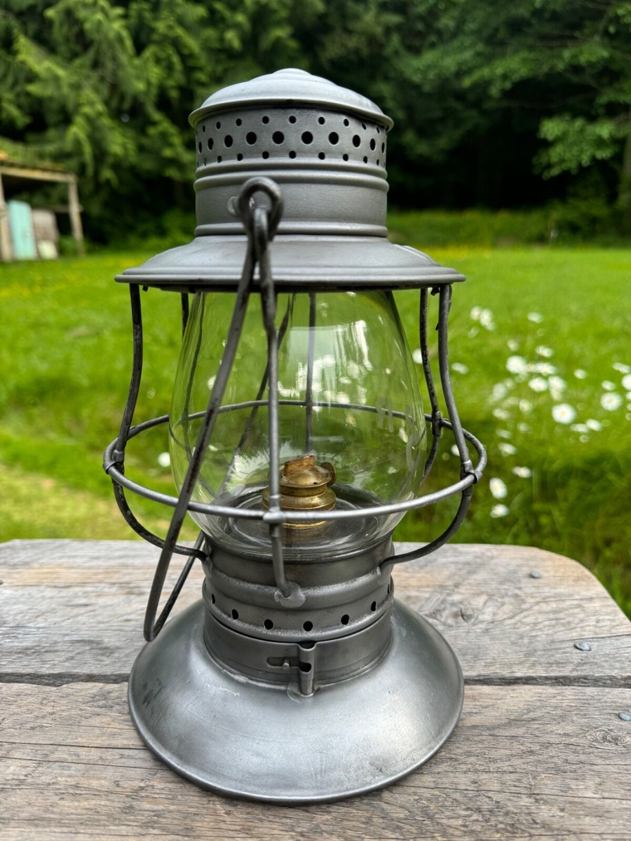 CV Central Vermont Railroad Lantern Star Headlight Etched Ext