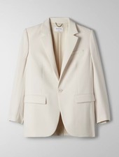 Aritzia Babaton Agency Blazer Relaxed Single-breasted Blazer Cream