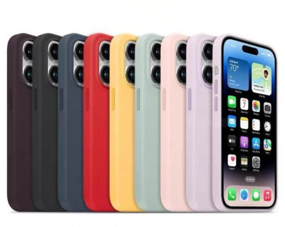 Flüssigsilikon Hülle für iPhone14 Serie Handys mit Magsafe Funktion