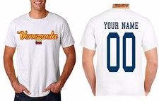 Venezuela National Team T shirt Flag Baseball Soccer Personalized Any Name & #