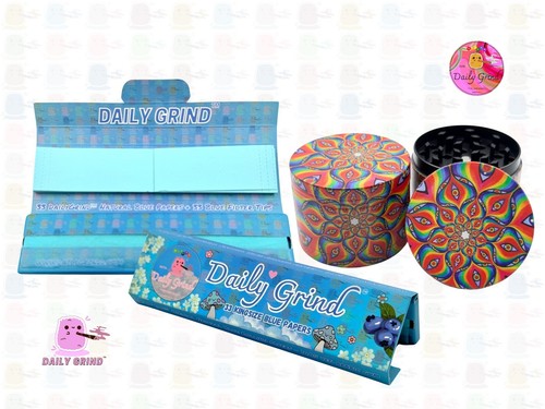 50mm Cute Kaleidoscope Colourful Pretty Art 4-Piece Metal Tobacco Grinder Gift - Picture 20 of 21