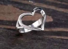 Heart Ring 925 Sterling Silver Band Statement Ring Woman Gift Ring Handmade Ring