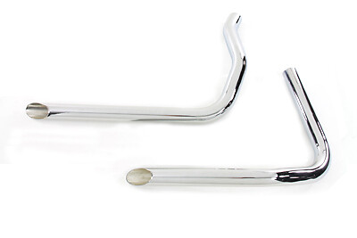 Exhaust Drag Pipe Set Slash Cut fits Harley Davidson