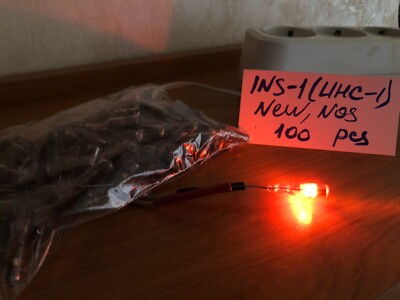 100 x INS-1 /INC-1 NEON BULBS for NIXIE CLOCK (IN-18, IN-14, Z568M) DOT as IN-3