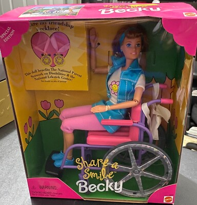 Barbie Share A Smile Becky Special Edition - 1996 - Redhead