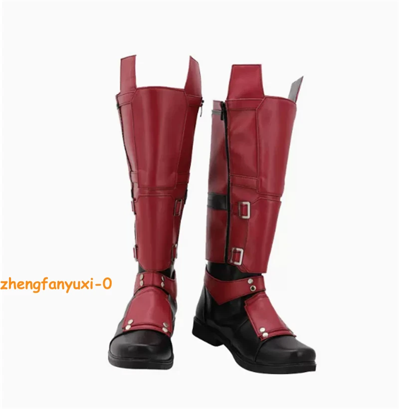 Custom Made Marvel Deadpool 2 Cosplay Boots Halloween Party Shoes Unisex Gift - Image 2 of 4