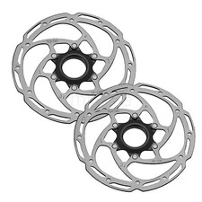 TEKTRO 180mm Center Lock Bike Disc Brake Rotor,Thickness 2.3mm,Silver,2 Pack