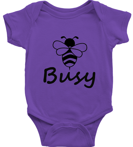 Bee Busy Toddler Kids Boy Girl T-Shirt Baby Bodysuit Clothes Busy bee honeybee - Picture 22 of 36